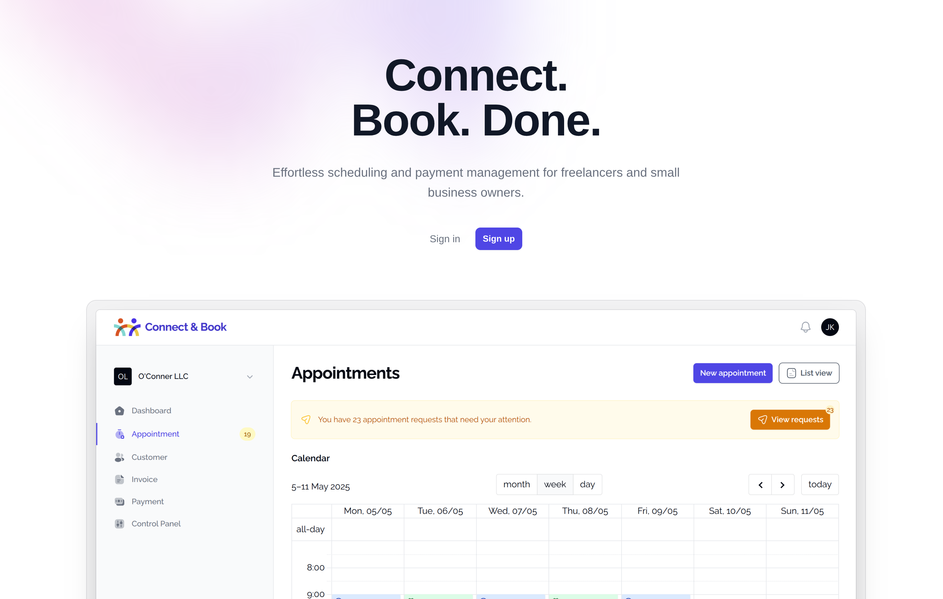 Connect & Book